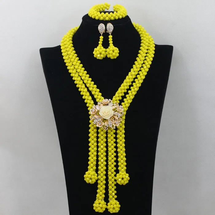 Green Crystal Beads Bridal Jewelry Sets African Costume Necklace Nigerian Wedding Set Free Shipping ABF405 | Украшения и