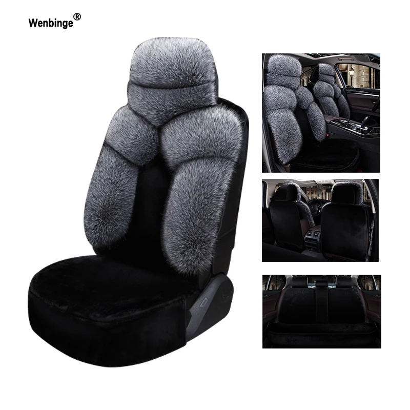Wenbinge плюшевый чехол на автомобильное сиденье для Kia toyota auris opel leon lada granta renault vw
