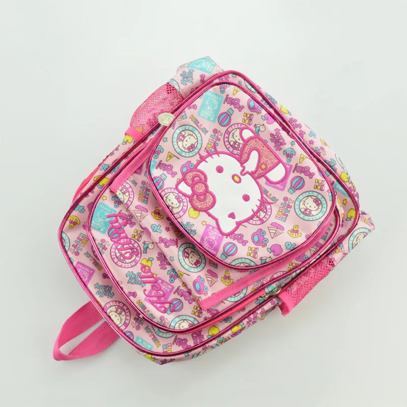 HelloKitty мультфильм девочка дети розовый прекрасный багаж стиль милые детские школьные рюкзаки