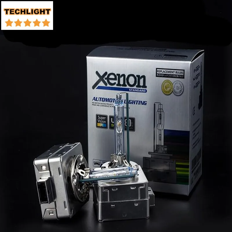 TECHLIGHT D1S D2S D3S D4S HID Bulbs xenon headlight bulb D1 D2 D3 D4 D1R D2R D3R D4R headlamp light 4300K 6000K 8000K | Автомобили и