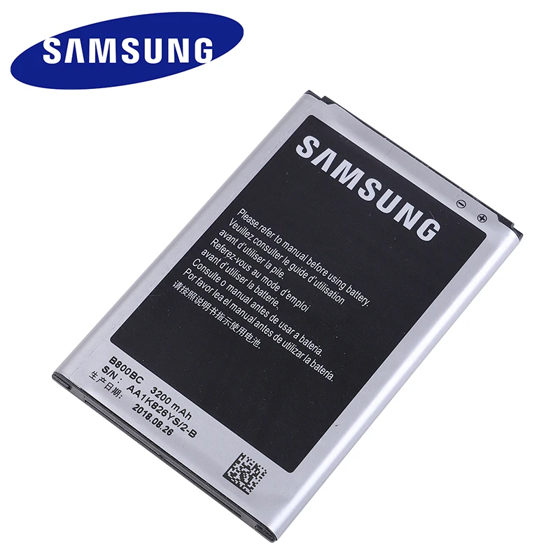 Оригинальная батарея Samsung для Galaxy Note 3 N900 N9006N900P 3200mAh B800BE N9005 N9000 N900A N900T с NFC