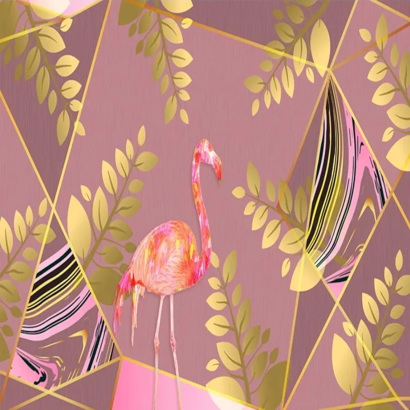 

Factory direct sales Golden jade leaf modern geometric minimalist sofa, bedroom, living room wall