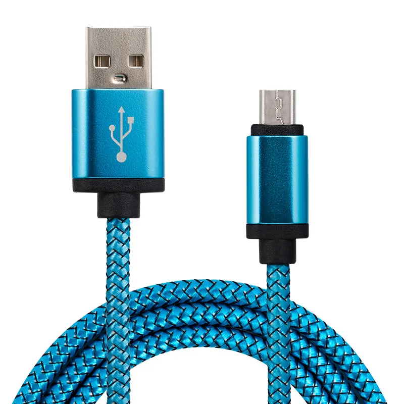 Кабель Micro USB кабель для быстрого зарядного устройства нейлоновый Плетеный usb Xiaomi