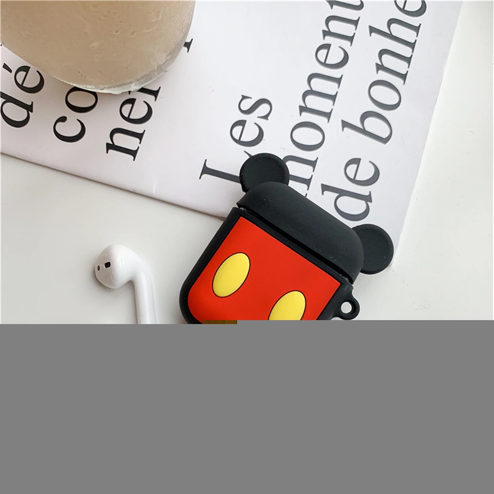 02 Чехлы для наушников для Apple AirPods 1 2 милые Мультяшные Силиконовые чехлы Bluetooth беспроводные Air Pods AirPods2 Роскошные аниме аксессуары - Цвет: 02