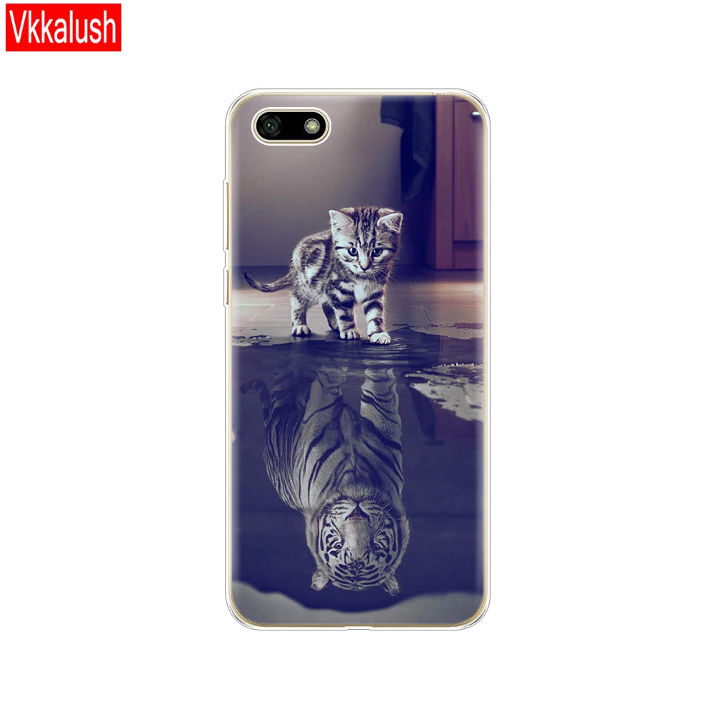 80075 Силиконовый чехол для Huawei Honor 7A, чехол 5,45 дюйма, мягкий ТПУ чехол для телефона Huawei Honor 7A 7 A DUA L22, русская версия, задняя крышка - Цвет: 80075