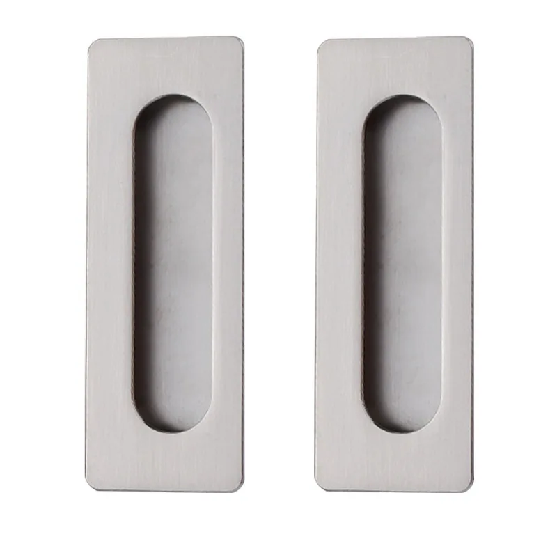 2 шт. нержавеющая сталь Невидимая ручка встроенный шкаф потяните вставка под