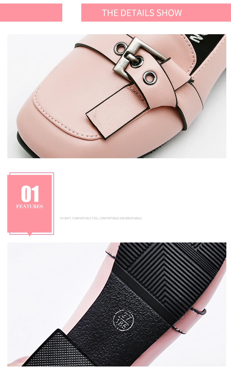 Bakkotie Autumn Kids Fashion Pu Leather Shoes New Baby Girls Sweet Pink Party Shoes Princess Fashion Black Dress Shoes