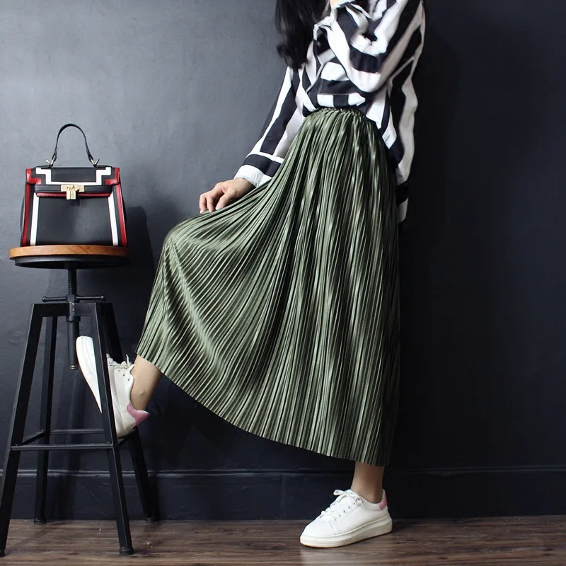 Юбки Из Жемчужного атласа Прозрачная Тонкая красивая гладкая юбка|skirt pearl|skirt