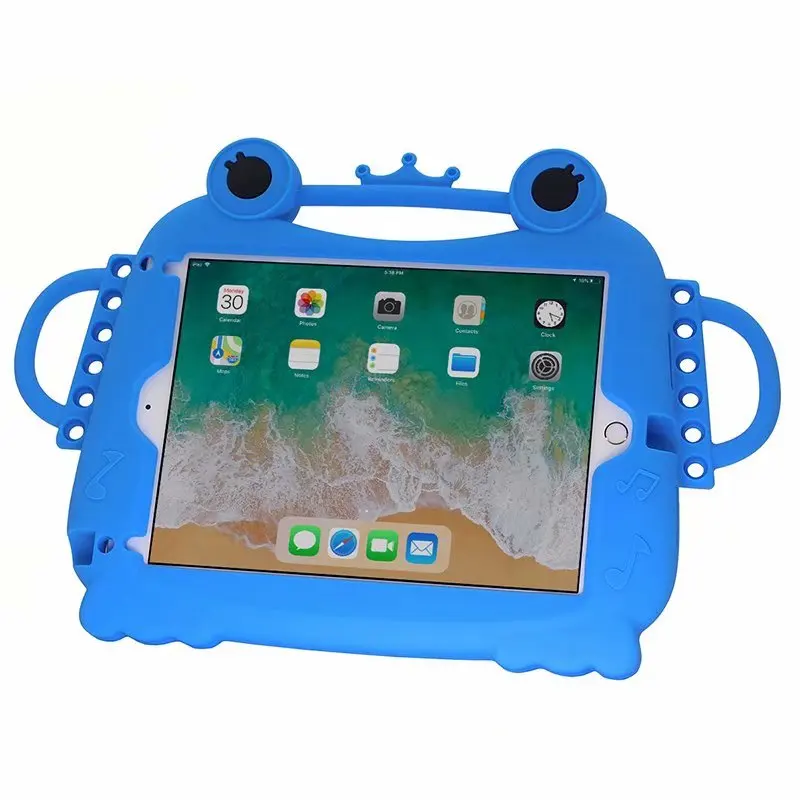 Силиконовый прекрасный чехол для ipad A1822 A1823 A1893 ударопрочный Детский мягкий нетоксичный детский чехол для ipad+ ручка