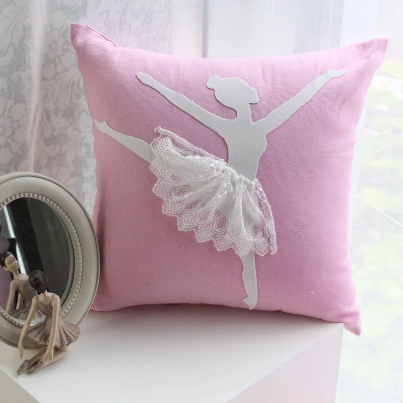 RUIYEE розовый чехлы домой декоративная наволочка из хлопка и льна для балета