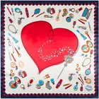 2018 20 цветов 90 см * 90 см роскошный бренд Китай корона принт саржевый шелковый шарф для женщин головной платок женские большие квадратные шарфы шали