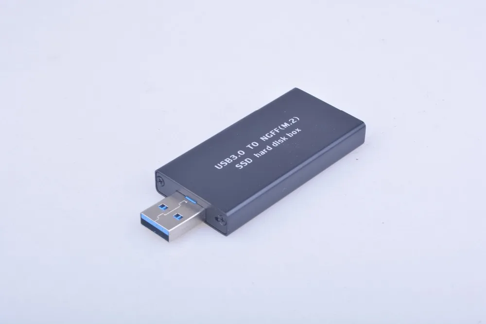 New USB 3.0 to M.2 NGFF 22*42 SSD Mobile hard disk box External Enclosure Storage Case Free Shipping | Компьютеры и офис