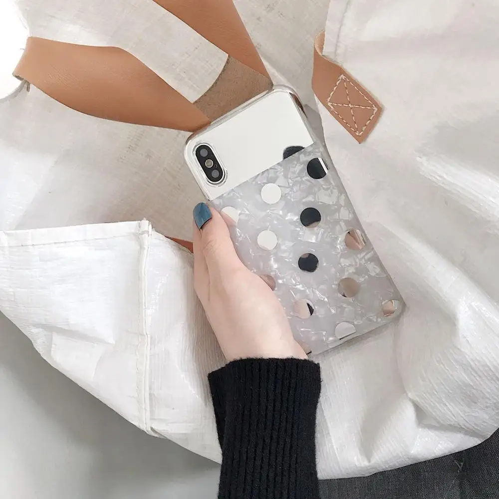 Роскошный зеркальный силиконовый чехол для телефона iphone X XR XS MAX модный тонкий