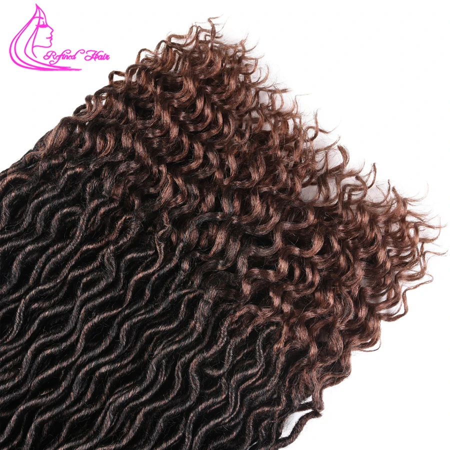 Изысканный искусственные локоны в стиле Crochet косы 18 дюймов мягкие натуральные