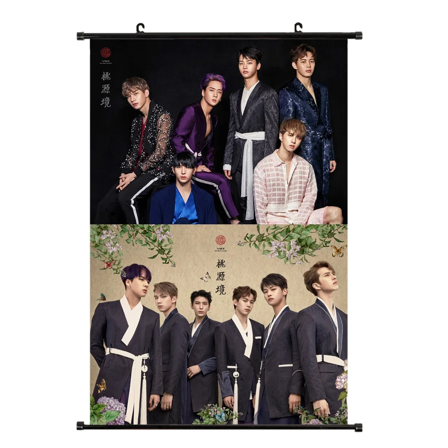 [MYKPOP] мини альбом VIXX #4 Shangri La Poster KPOP для фанатов коллекции товаров SA18070604|Наклейки