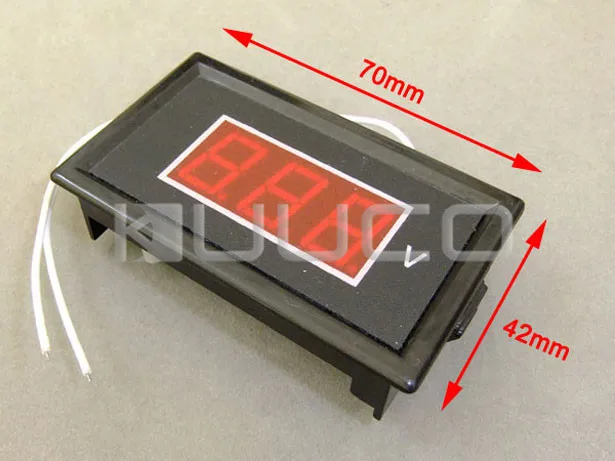 Цифровой вольтметр 5 шт./лот переменного тока 60 ~ 500 В 0 56 дюйма Красный