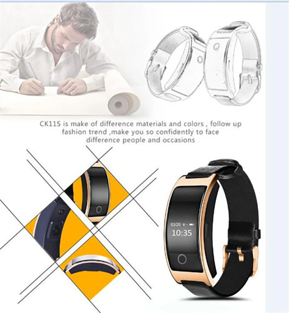 Smart Браслет крови Давление монитор Смарт часы Для мужчин для Android iOS Bluetooth 4 0 IP67