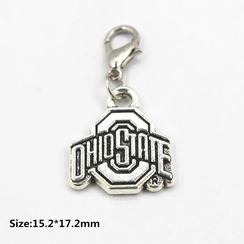 Новый дизайн 20 шт./лот команда NCAA OHLO STHTE спортивные серебряные подвески подвеска