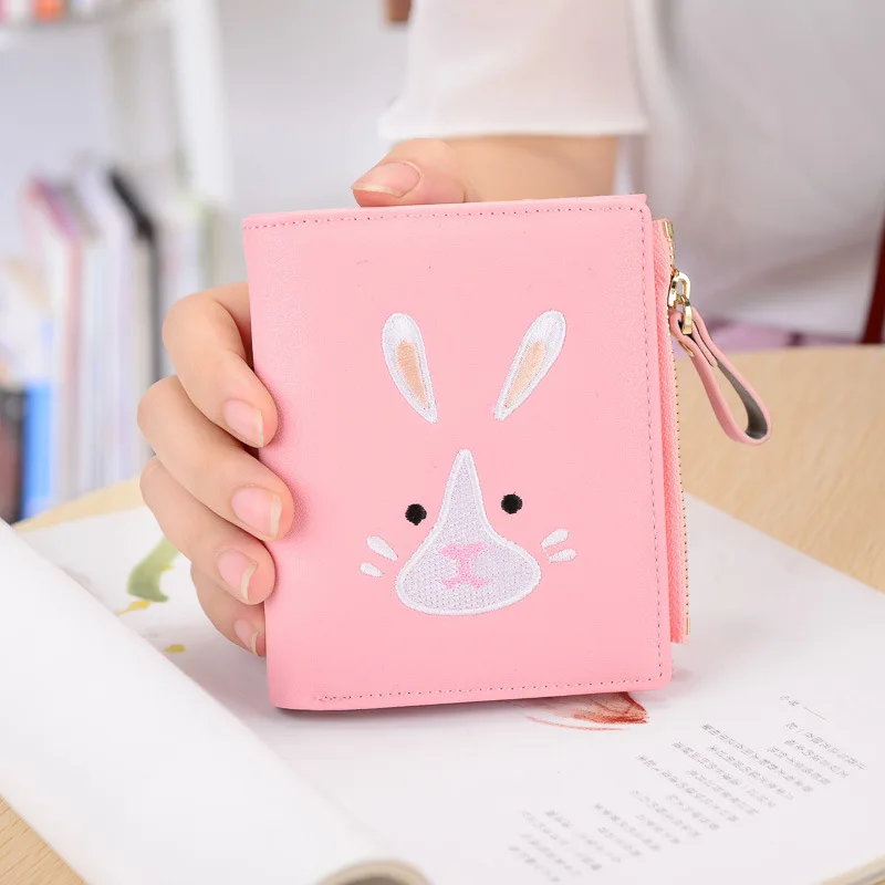 Dudini ms. короткие деньги кошелек женский милый мультфильм держатель для карт