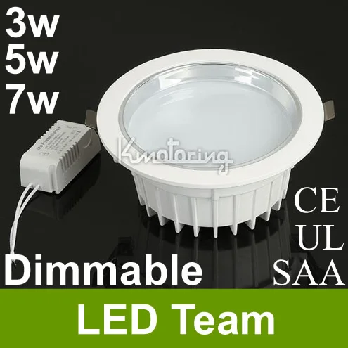 Затемняемый 3 Вт 5 7 светодиодный встраиваемый светильник 120 Угол