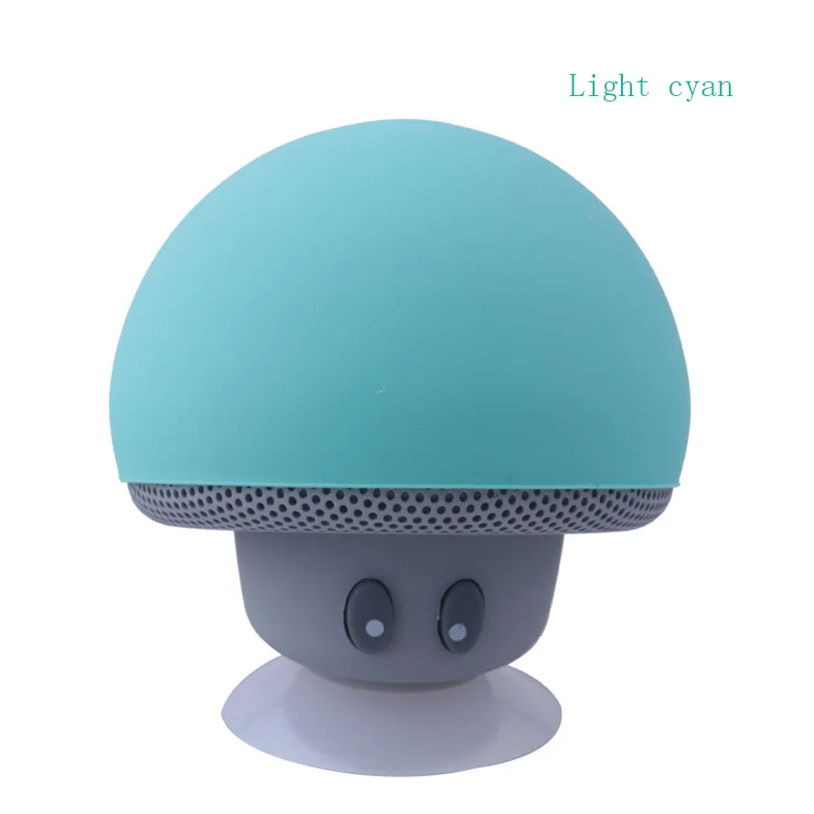 light cyan Elistoooop портативный мини Гриб беспроводной Bluetooth динамик водонепроницаемый Душ стерео сабвуфер музыкальный плеер для iPhone Xiaomi - Цвет: light cyan