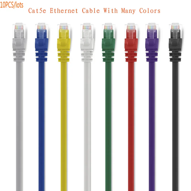 10 упаковок/партия Ethernet кабель UTP CAT5 CAT5E RJ45 сетевой патч корд Lan компьютерный