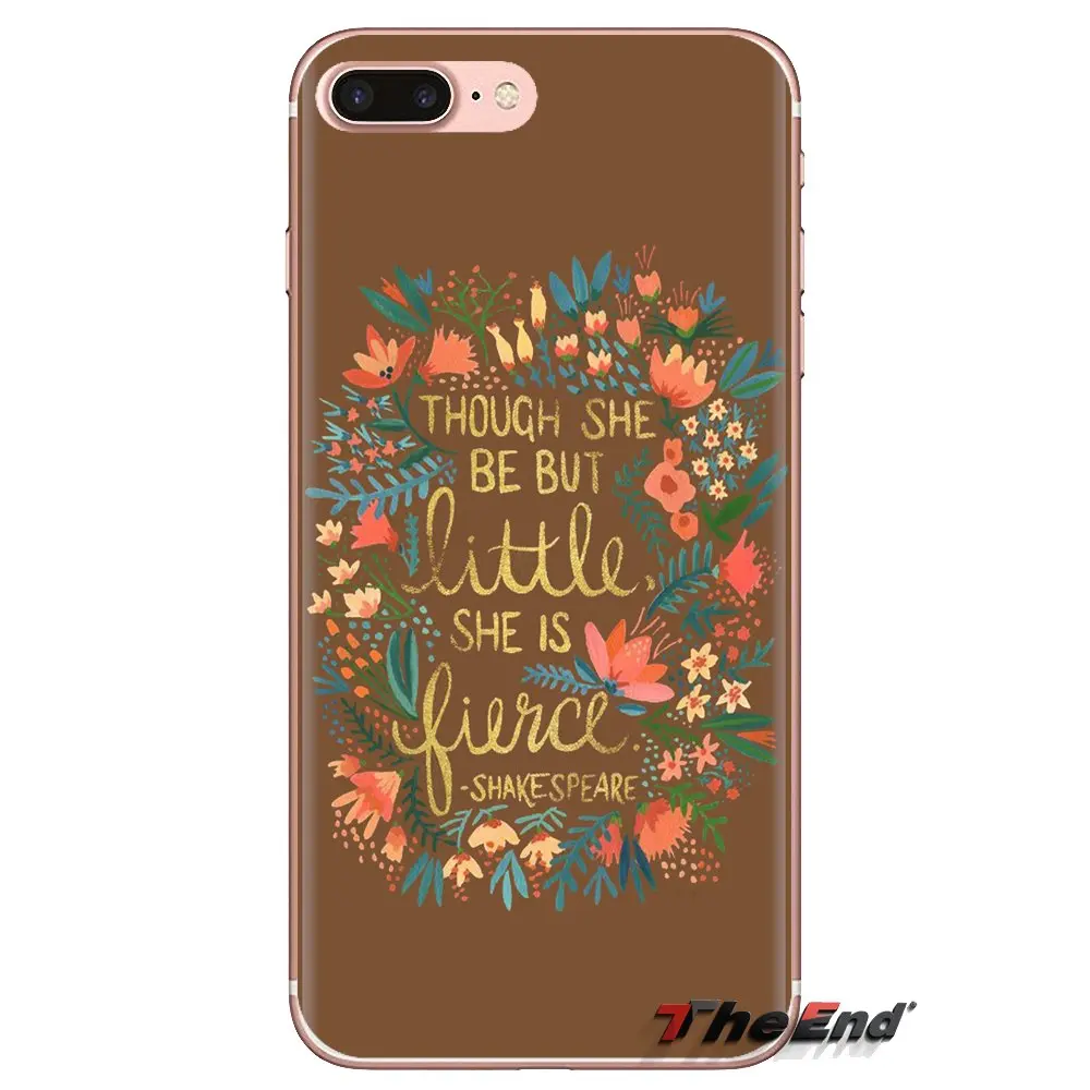 TPU Case Though She Be Little Is Shakespeare For Huawei G7 G8 P7 P8 P9 P10 P20 P30 Lite Mini Pro P Smart Plus 2017 2018 2019 |