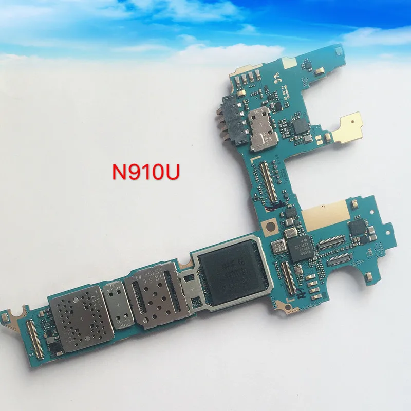Поддержка оригинальной логической платы Google 32 ГБ для материнской Samsung Note 4 N910U |
