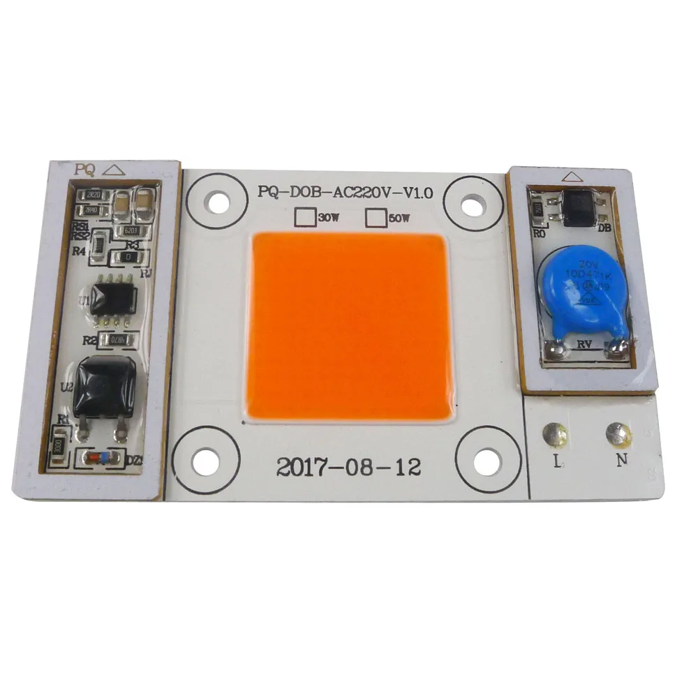 50 Вт COB LED белый/220 нм полный спектр в Smart IC для прожектора|led full spectrum cob|led 50w cobled cob |