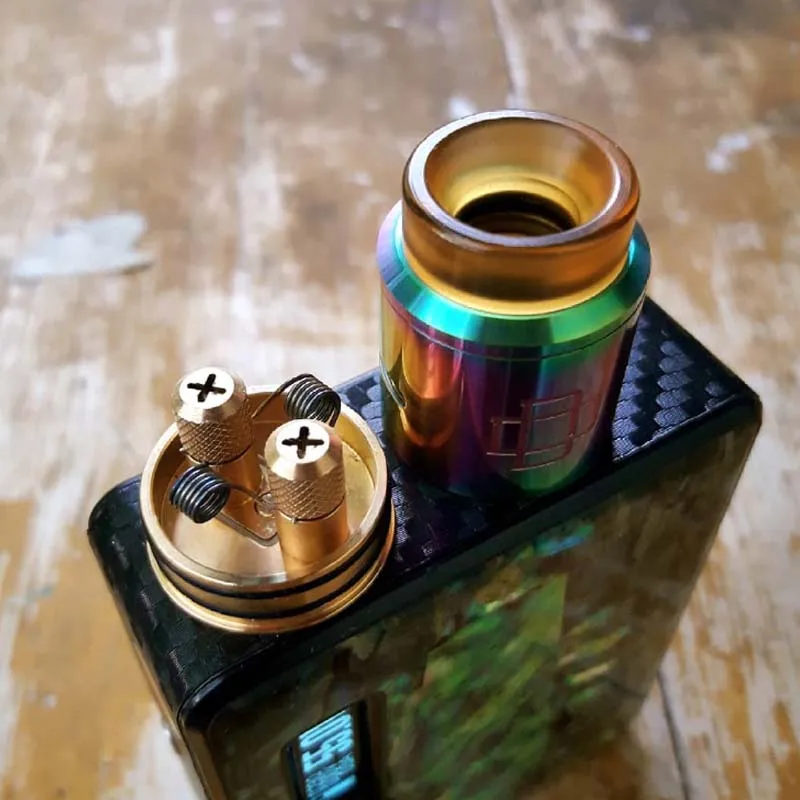 Augvape Druga RDA бак 24 мм Диаметр электронная сигарета атомайзер 24K позолоченный Deck 810