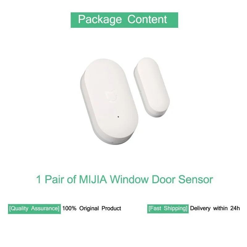 Mijia Window Sensor Xiaomi Mijia Aqara 5 в 1 Умный дом Комплект Zigbee розетка шлюз концентратор человеческого тела окна двери сенсор беспроводной переключатель мини - Цвет: Mijia Window Sensor
