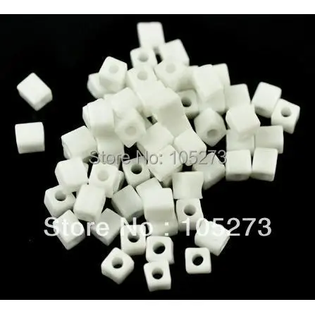 Оптовая продажа бусины россыпью 100 кубический бисер миюки непрозрачный белый