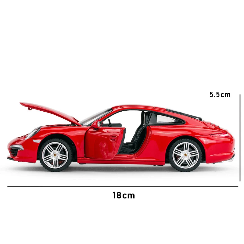 1:24 моделирование 911 сплав спортивная модель автомобиля металлическая игрушка