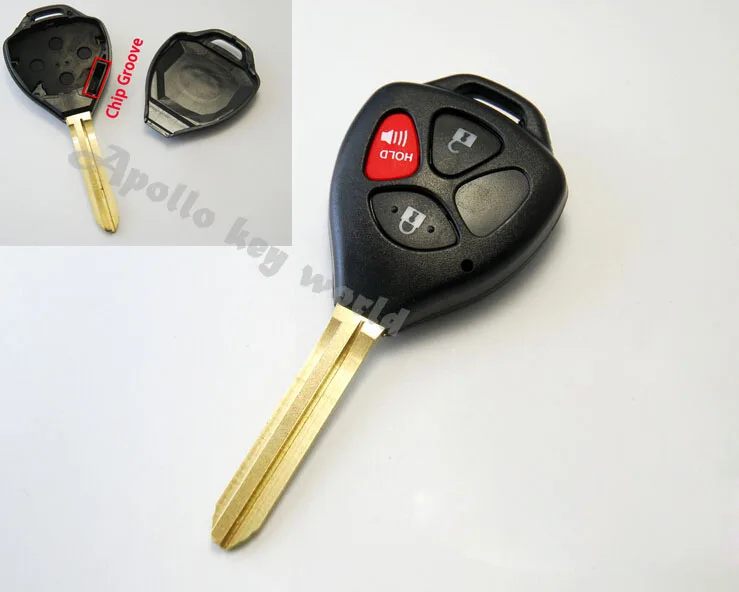 

3 кнопки дистанционного ключа оболочки чехол для Toyota Camry Reiz Fob крышка ключа 5 шт./лот