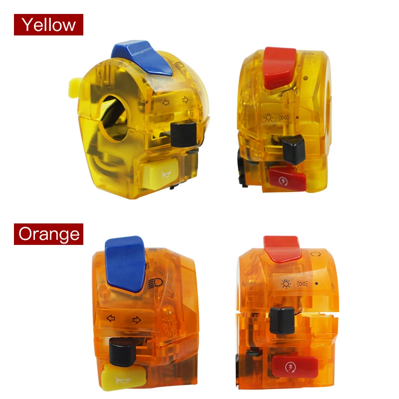 Universal 7/8'' 22MM Motorcycle Switch Handlebar Horn Turn Signal Light Headlight Start Control Switches with Full of | Автомобили