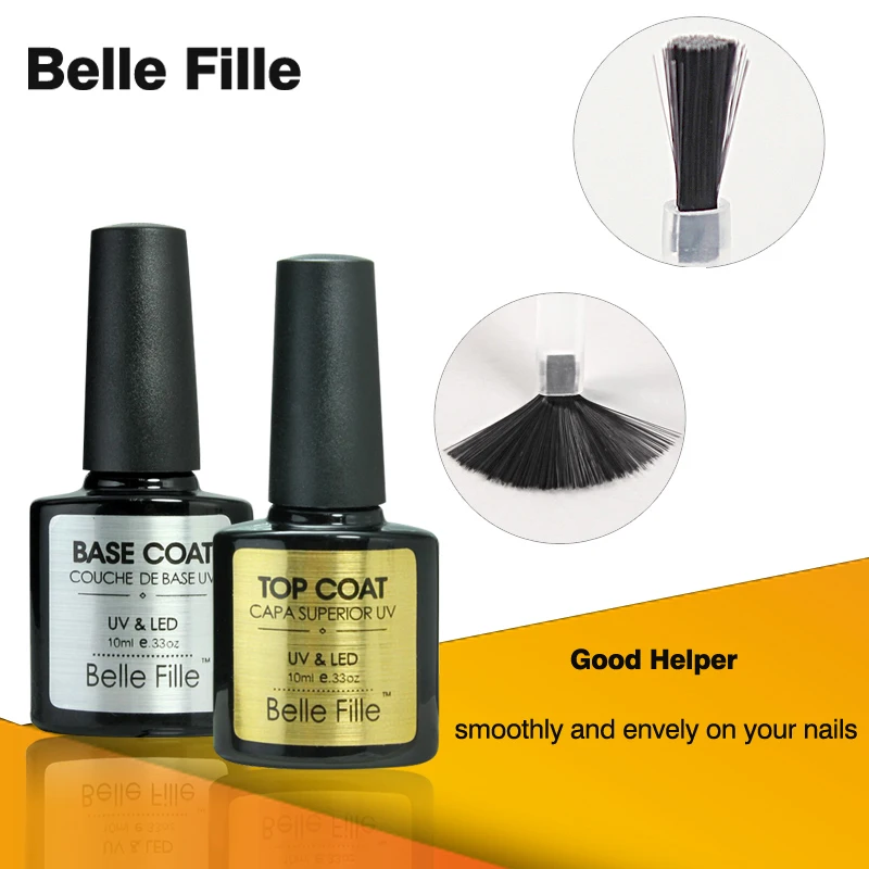 Belle FILLE УФ гель лак для ногтей матовый верхнее покрытие длинный последний