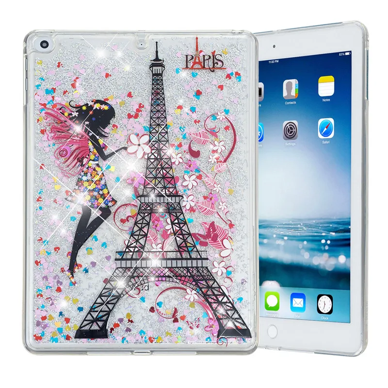 Чехол Wekays для Apple нового Ipad 9 7 2018 блестящий жидкий силиконовый чехол IPad дюйма 2017
