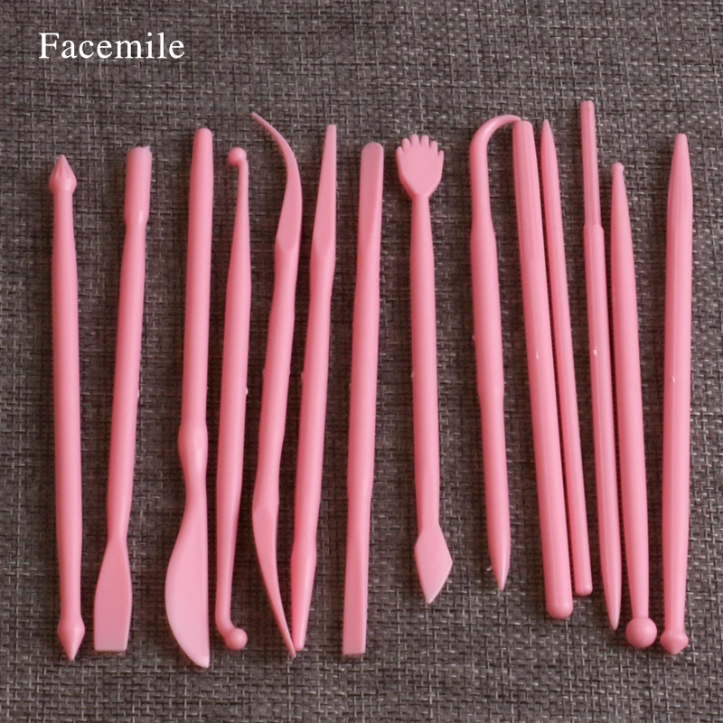 Facemile новый бренд 14 шт. DIY Инструменты для моделирования тортов и цветов Набор