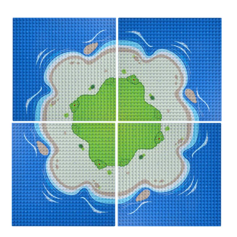 Seabeach Baseplate 32x32 маленькие точки наборы строительных блоков базовая пластина доска