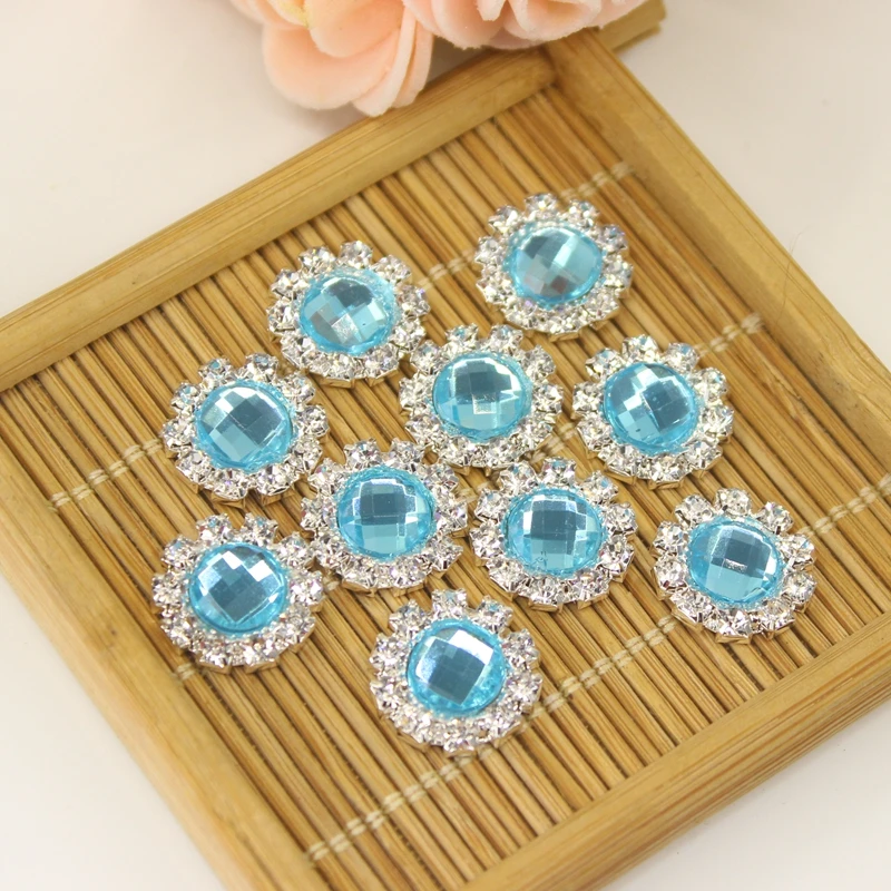 Украшение для волос цвета слоновой кости пуговица с жемчужиной и стразами 17