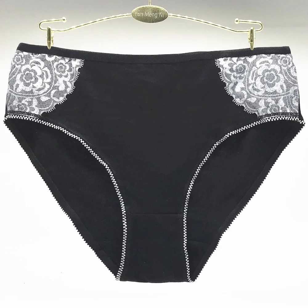 Lot of 60 2XL 3XL 4XL Wholesale Laced High Rise Lady Short Brief Spandex Cotton Mama Size Panties Big Women Underwear Pants | Женская