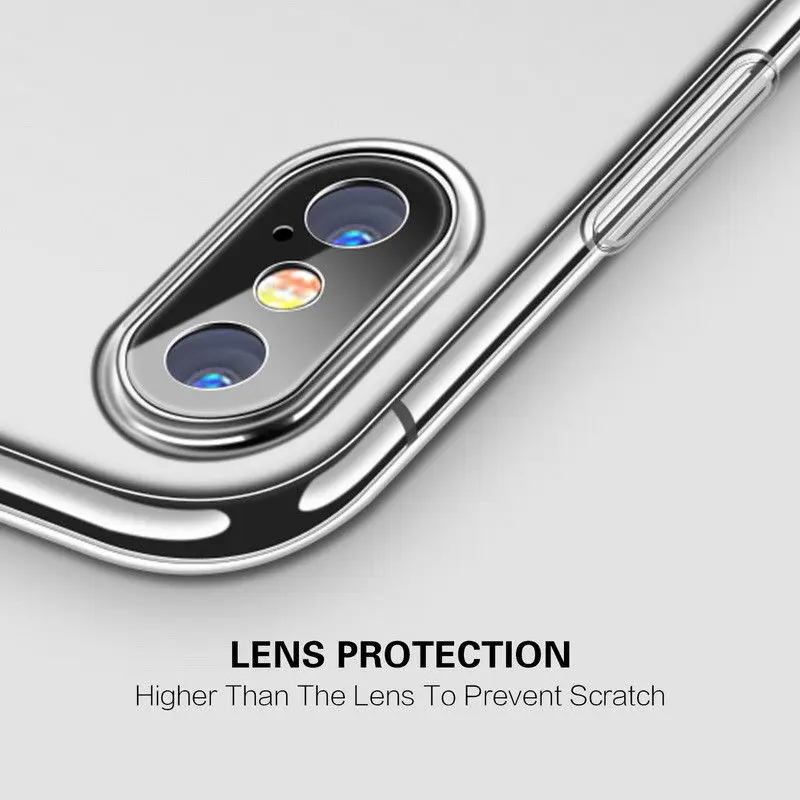 Ультратонкий Прозрачный чехол для телефона iPhone 12 11 Pro max XS Max XR X 7 8 6 6s Plus жесткий