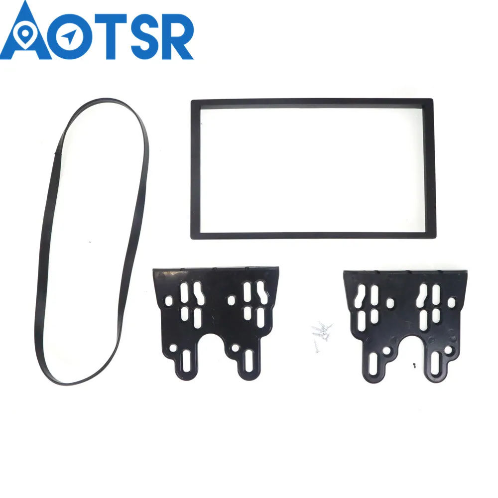 Двойная Автомобильная аудиорамка Din для KIA Rio(QB) 2011-; K2(QB) 2011+ панель GPS Dash Trim Kit адаптер окружающего звука пластина DVD