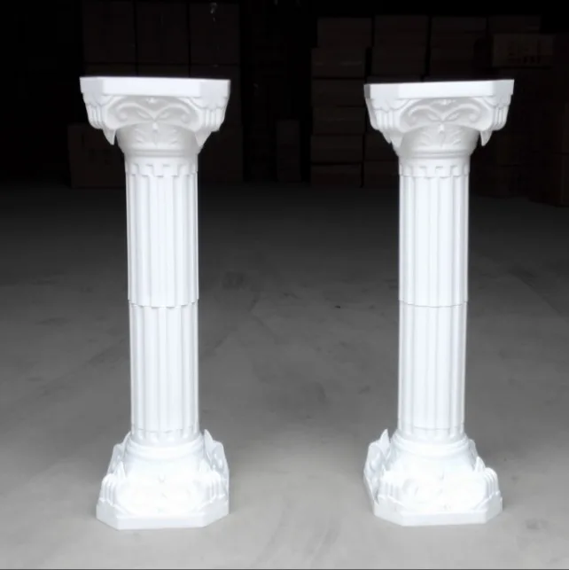 Roman column 2 шт./лот, пластиковые римские колонны, модные свадебные реквизиты, декоративные римские колонны белого цвета, пластиковые колонны, дорожные, цитируемые, вечерние, для мероприятий - Цвет: Roman column