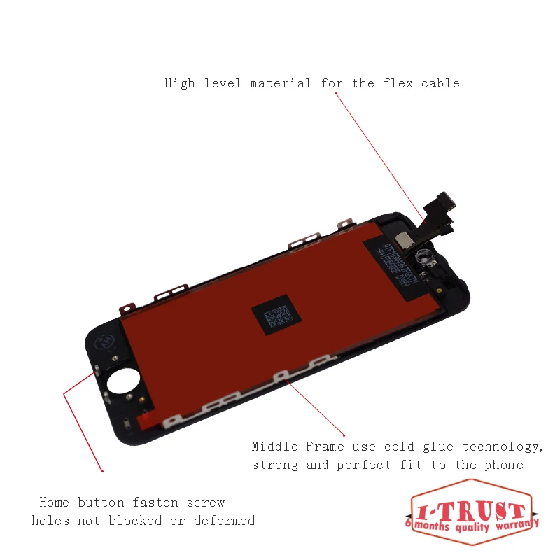 1 шт. AAA Экран для Apple iPhone 5 г ЖК дисплей Дисплей Сенсорный экран в сборе с планшета
