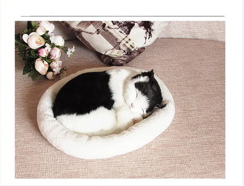 D Моделирование кошки плюшевые игрушки куклы kawaii дышащие кошки Модель Игрушки Животные Куклы Дети творческие подарки украшение дома автомобиля - Высота: D