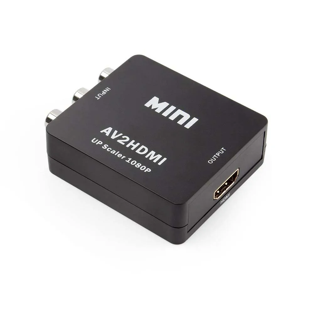 AAAE Топ 1080P Мини Композитный RCA CVBS AV в HDMI конвертер адаптер для PS3 Blu Ray плеер
