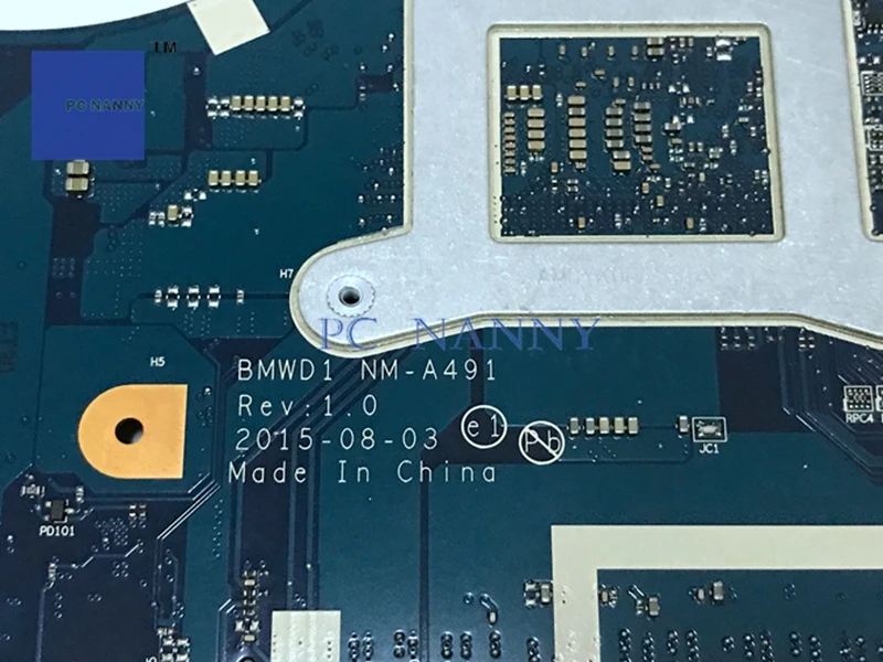 Материнская плата PCNANNY 5B20K61875 BMWD1 NM-A491 для Lenovo Ideapad 300-17ISK Core Celeron 3855U DDR3 ноутбука |