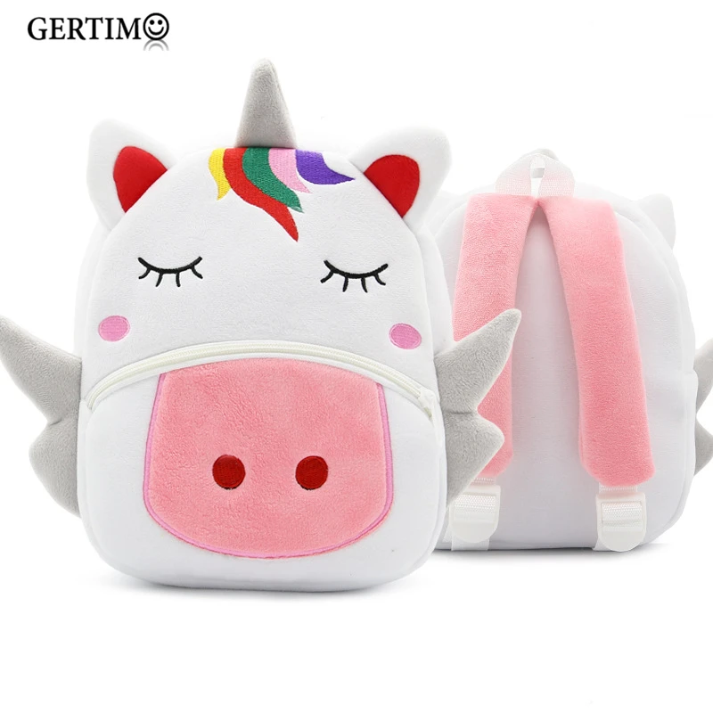 Плюшевые детские рюкзаки с 3D рисунком из мультфильма школьный ранец для детей