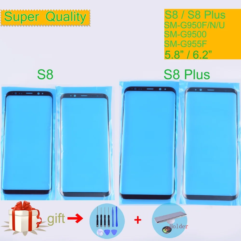 Для Samsung Galaxy S8 G950 G950F SM Plus G955F сенсорный экран передняя стеклянная панель внешнее